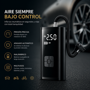 Compresor de Aire Portátil Inteligente Pro